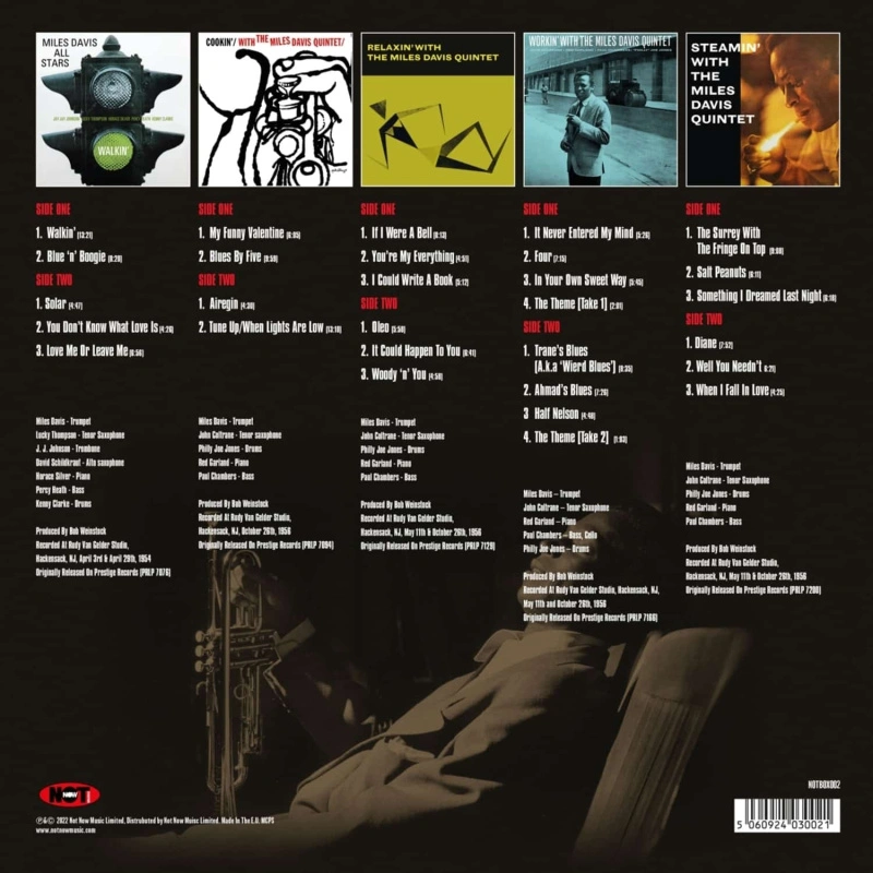 Walkin', Cookin', Relaxin', Workin', Steamin' (Box Set)