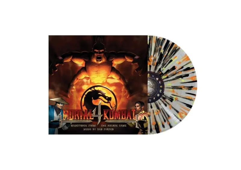 Mortal Kombat 4 (Soundtrack From The Arcade Game) (Clear with Yellow Orange Splatter Vinyl)