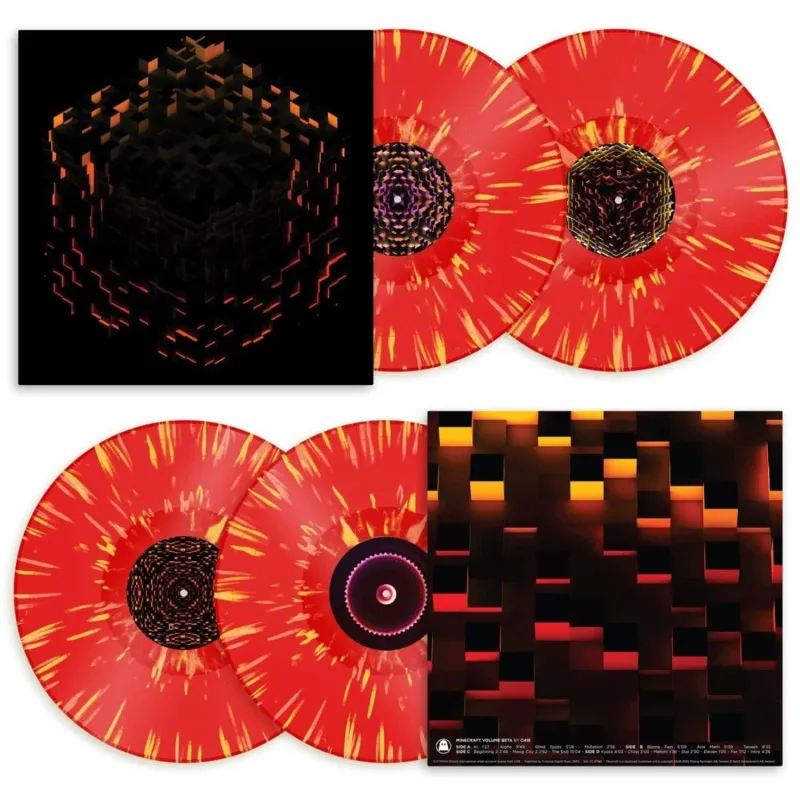 Minecraft Volume Beta (Fire Red with Yellow Splatter Vinyl)