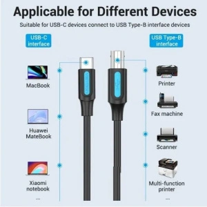 Vention USB 2.0 Type C M/BM - 2м