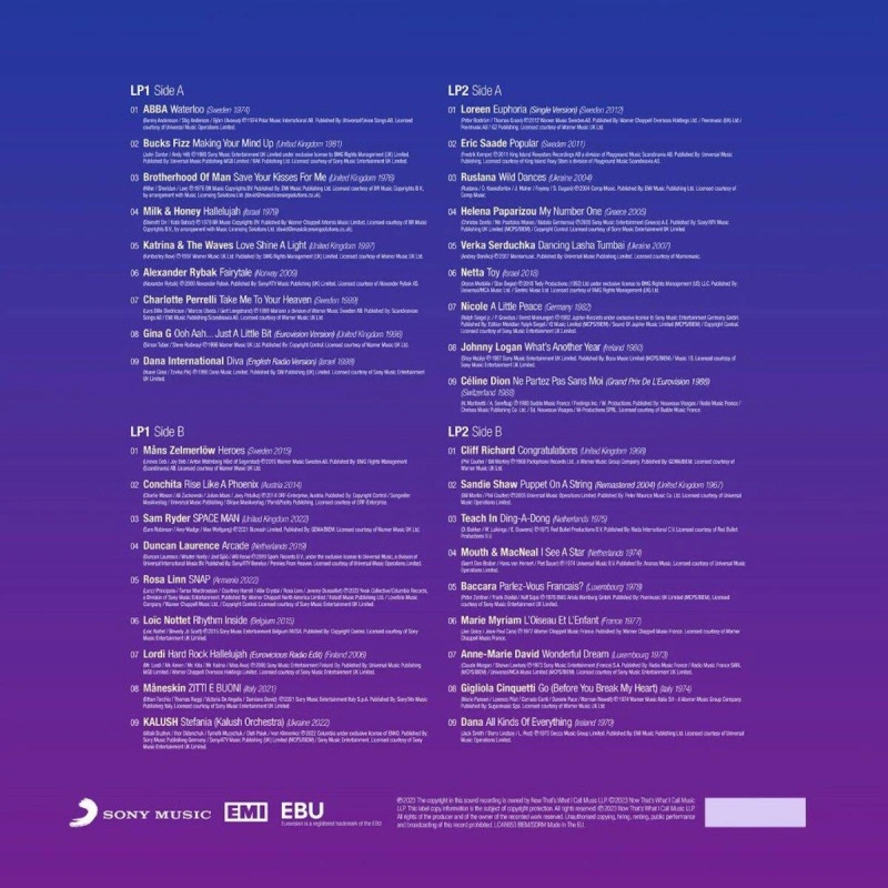 Now That's What I Call: Eurovision Song Contest (Red / Blue Transparent Vinyl)