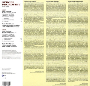 David Oistrakh, London Symphony Orchestra, Lovro Von Matacic, Philharmonia Orchestra, Alceo Galliera – Prokofiev: Violin Concertos Nos. 1 & 2