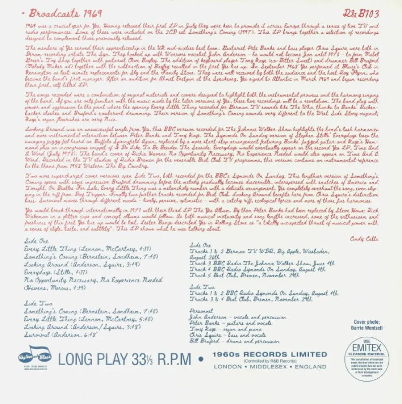 Broadcasts 1969