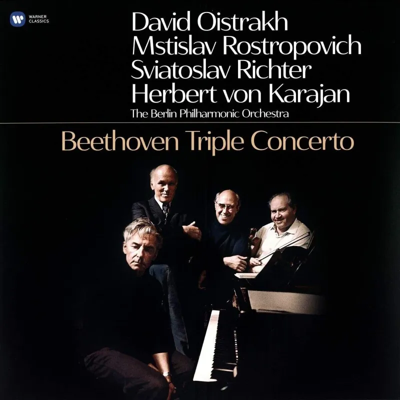 David Oistrach, Mstislav Rostropovich, Sviatoslav Richter, Herbert von Karajan, The Berlin Philharmonic Orchestra – Beethoven Triple Concerto