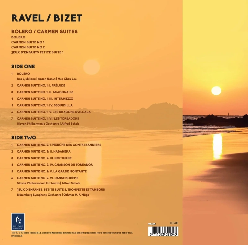 Radio Symphony Orchestra Ljubljana, Slovak Philharmonic Orchestra, Nurnberger Symphoniker – Ravel: Bolero / Bizet: Carmen Suites