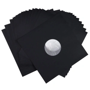 Конверт для виниловых пластинок Radiotehnika LPA012 12" из рисовой бумаги с вкладышем антистатический (25 шт.) Цвет: Black