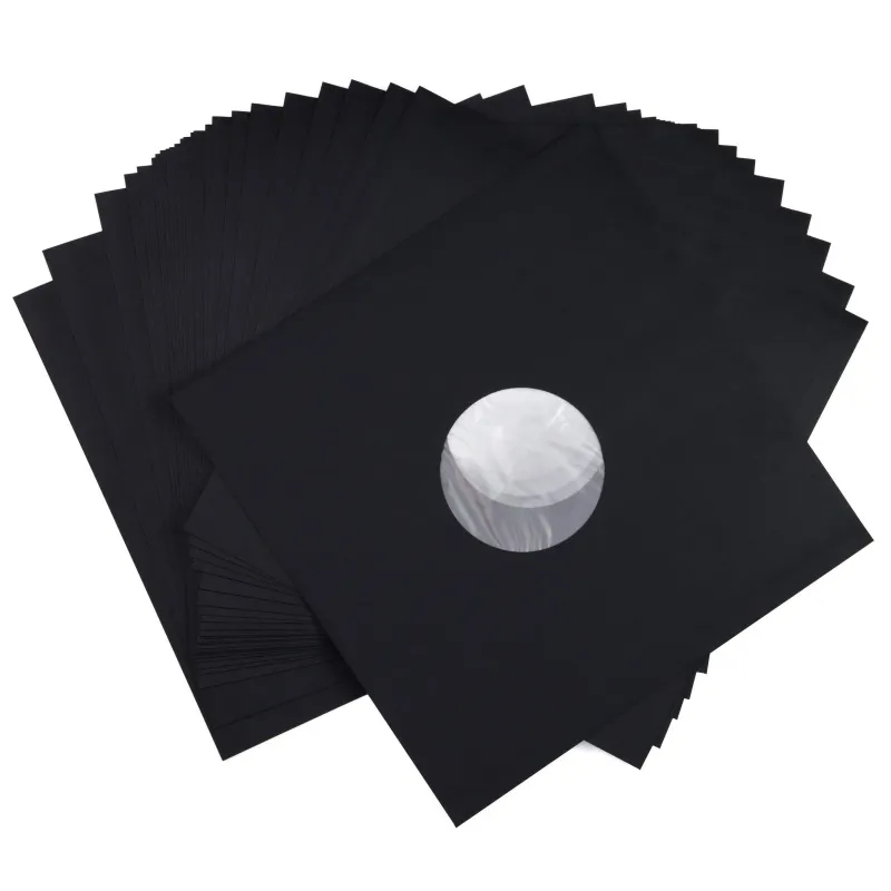 Конверт для виниловых пластинок Radiotehnika LPA012 12" из рисовой бумаги с вкладышем антистатический (25 шт.) Цвет: Black