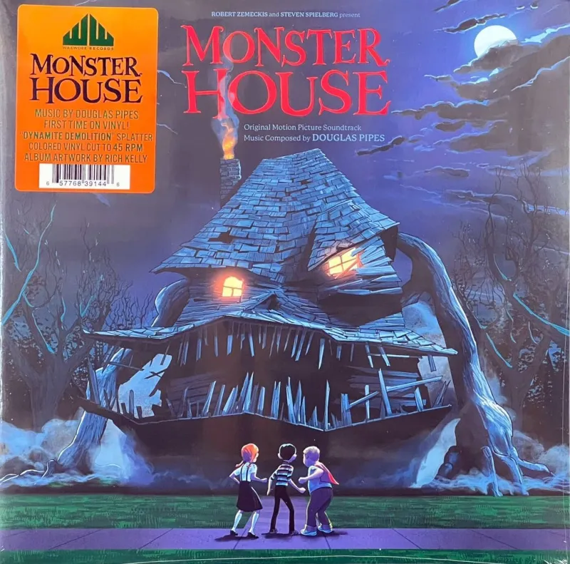 Monster House (Original Motion Picture Soundtrack) (Dynamite Demolition Fire Orange & Yellow Swirl with Monster House Blue Splatter Vinyl)