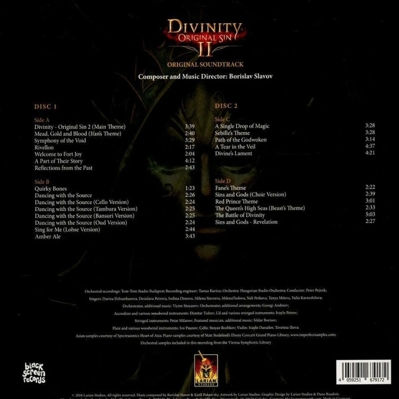 Divinity: Original Sin 2 (Red with Gold Marble / Gold with Black Marble Vinyl)