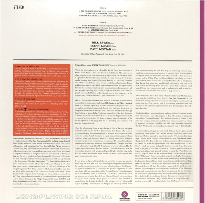 Waltz For Debby (Purple Vinyl)