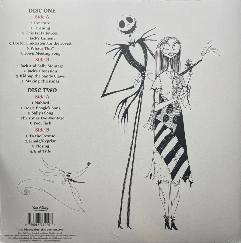 Tim Burton's The Nightmare Before Christmas (Original Motion Picture Soundtrack) (Zoetrope Picture Disc)