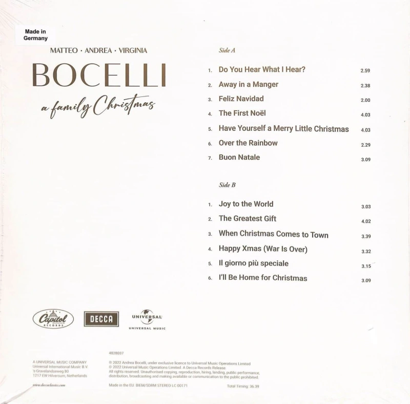 A Family Christmas (Gold Vinyl)