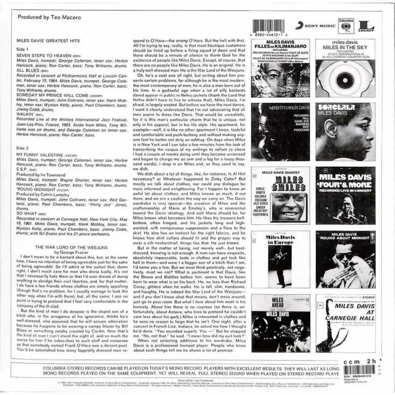 Miles Davis' Greatest Hits