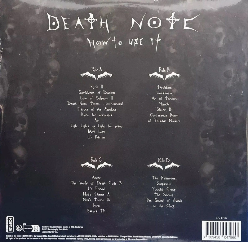 Death Note: Original Soundtrack II (Silver & Black Galaxy Vinyl)