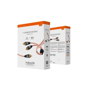 INAKUSTIK Star Audio Cable Y-Sub RCA <> 2RCA, 7.5 m