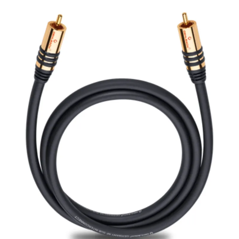 Oehlbach PERFORMANCE NF Sub-cable cinch/cinch, 8 0m mono black (D1C21538)