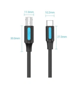 Vention USB 2.0 Type C M/BM - 2м