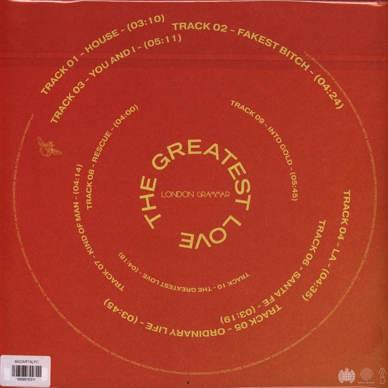 The Greatest Love (Yellow Bio Vinyl)