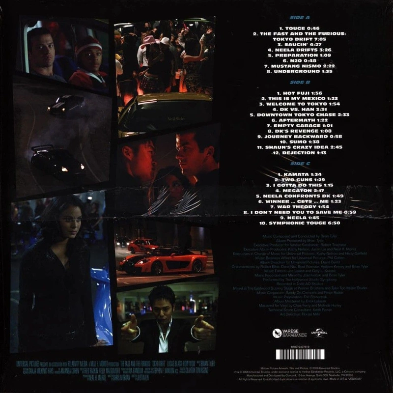 The Fast And The Furious: Tokyo Drift (Original Motion Picture Score) (Deluxe Edition Orange / Black Vinyl)