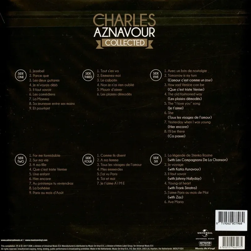 Collected (Crystal Clear Vinyl)