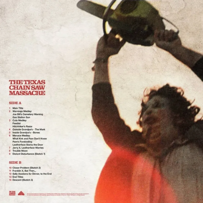 The Texas Chain Saw Massacre (Original Motion Picture Score) (Red Blood Stained Vinyl)