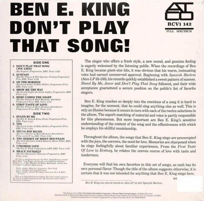 Don't Play That Song! (Mono) (Clear Vinyl)