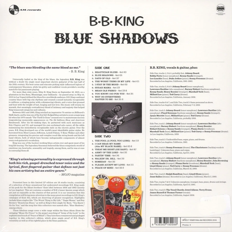 Blue Shadows: Underrated Kent Recordings 1958-1962
