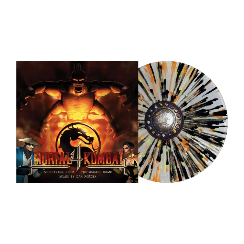 Mortal Kombat 4 (Soundtrack From The Arcade Game) (Clear with Yellow Orange Splatter Vinyl)