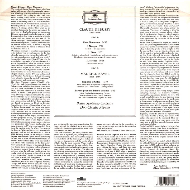 Debussy: Trois Nocturnes / Ravel: Daphnis et Chloe, Pavane