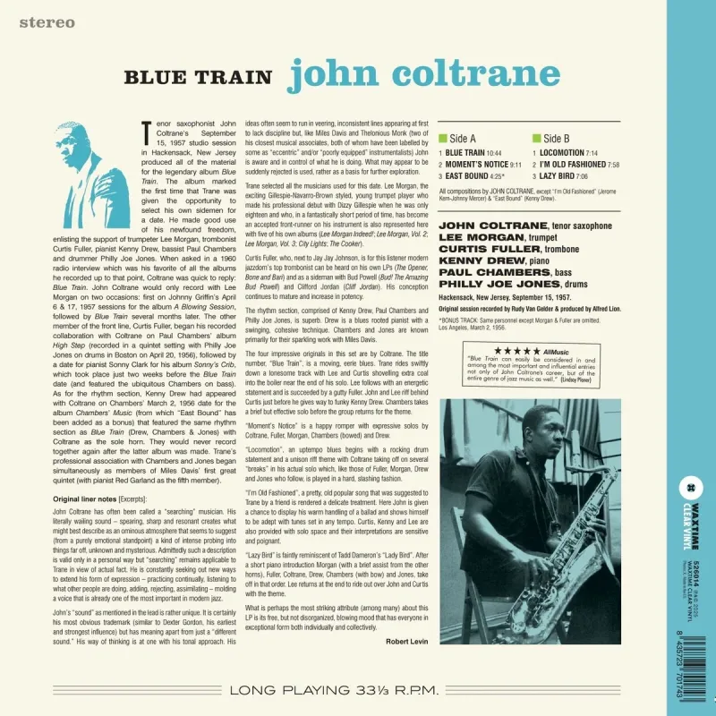 Blue Train (Crystal Clear Vinyl)