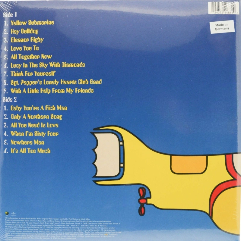 Yellow Submarine Songtrack