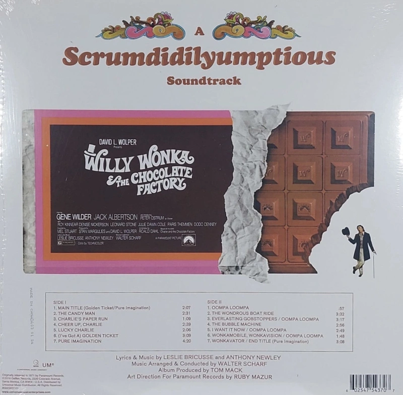 Willy Wonka & The Chocolate Factory (45th Anniversary Edition Special Gold Vinyl)