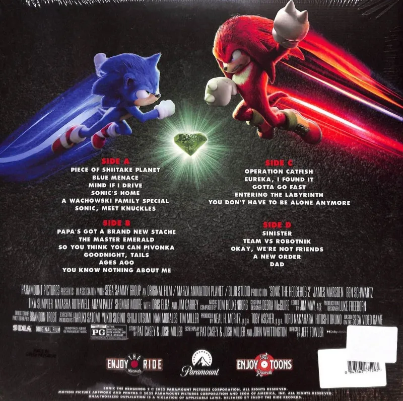 Sonic The Hedgehog 2 (Sonic & Robotnik / Knuckles & Tails Split Vinyl)