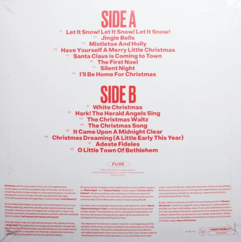 Christmas Sinatra (Transparent Red Glitter Vinyl)