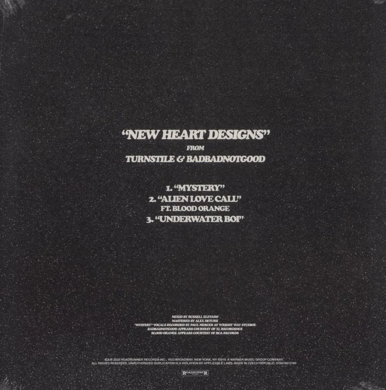 New Heart Designs (Black & White Clouds Splatter Vinyl)