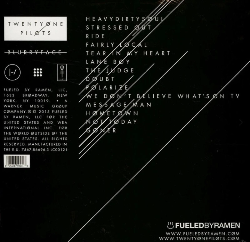 Blurryface (10 Year Anniversary Special Edition Burgundy Splatter Vinyl)