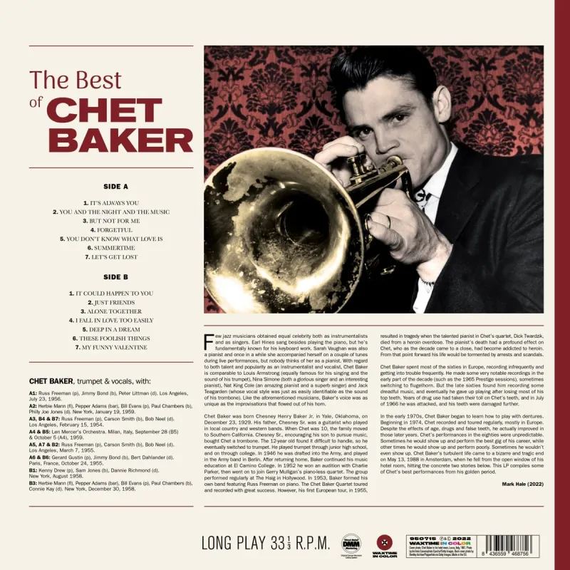 The Best Of Chet Baker (Purple Vinyl)