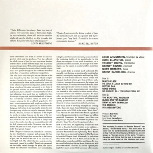 Recording Together For The First Time (with Duke Ellington)