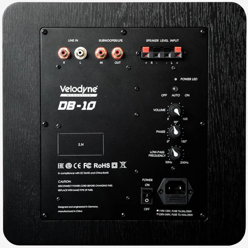 Velodyne DB-10 black