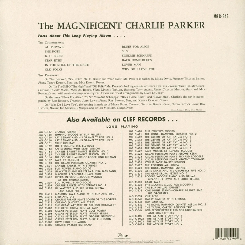 The Magnificent Charlie Parker (Mono)
