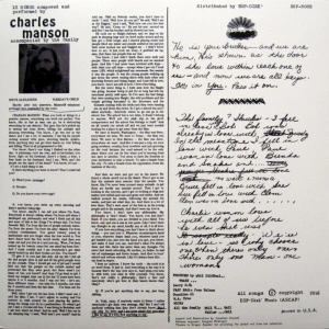 Charles Manson – Lie: The Love and Terror Cult (Red Translucent Vinyl) (LP)