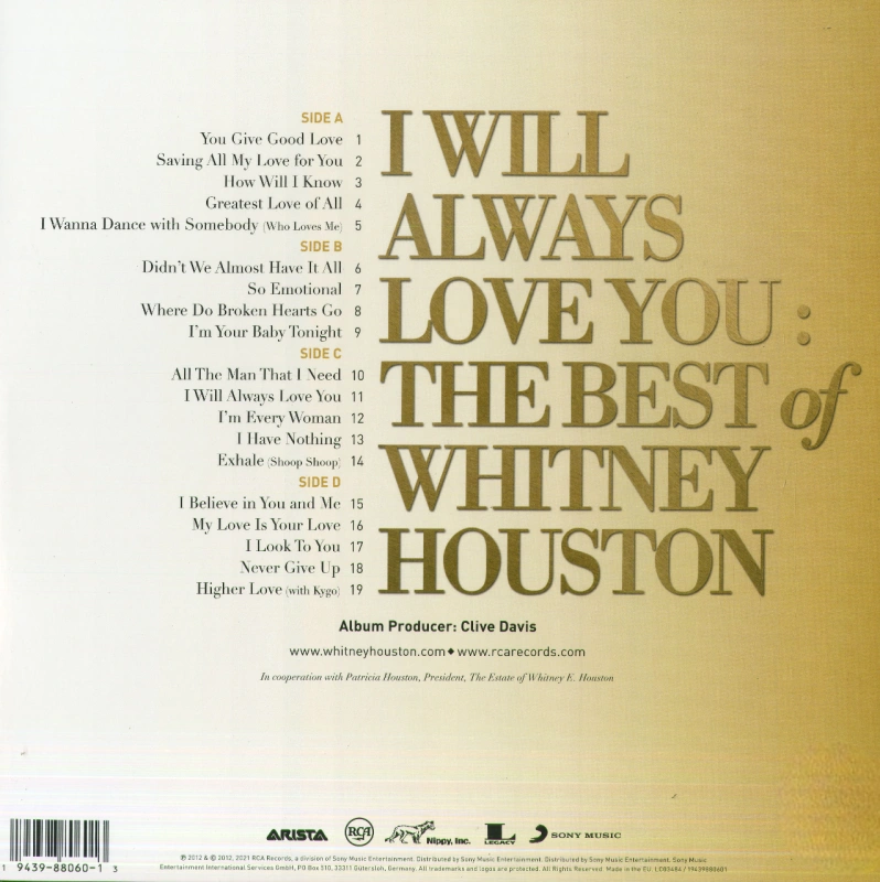 I Will Always Love You: The Best Of Whitney Houston