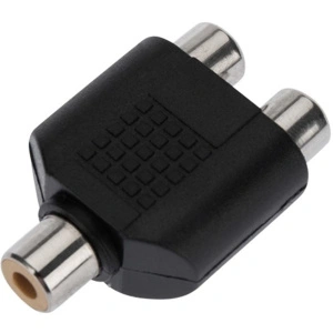 Переходник аудио (гнездо RCA - 2 гнезда RCA)