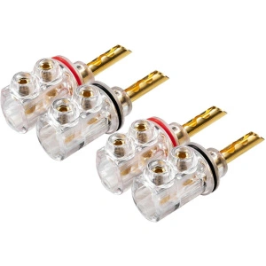 Phaze Audio SpPLUG прозрачный тип «банан» комплект 4 шт (2 цвета)