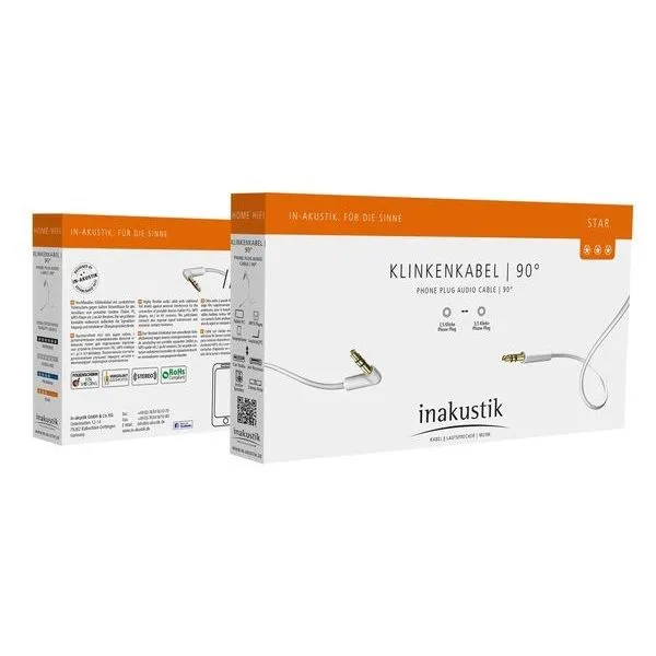 Inakustik Star MP3Audio Cable 90° 1.5m 003104015