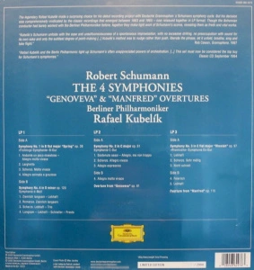 Berliner Philharmoniker, Rafael Kubelik – Schumann: The 4 Symphonies - "Genoveva" & "Manfred" Overtures