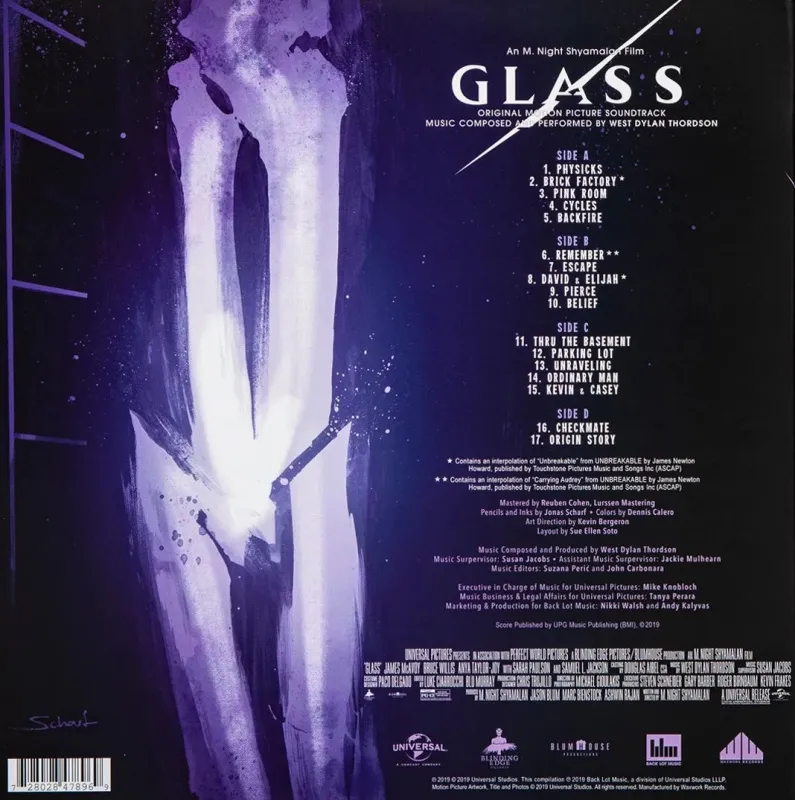 Glass (Original Motion Picture Soundtrack) (Fluorescent Solid Purple Vinyl)