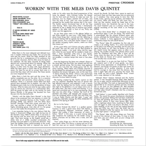 Workin’ With The Miles Davis Quintet
