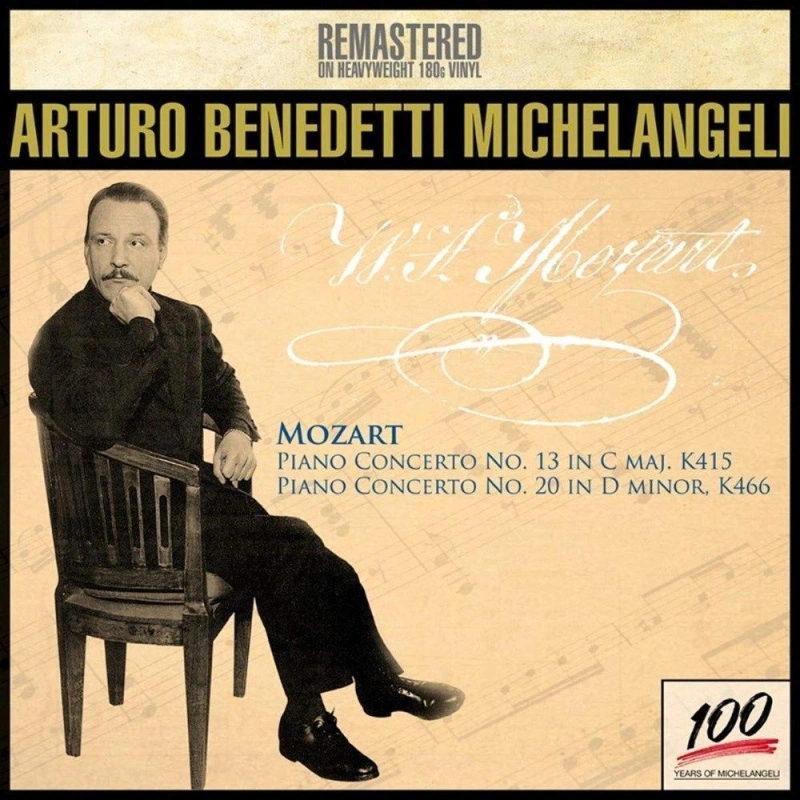 Arturo Benedetti Michelangeli – Mozart: Piano Concerto No.13 In C Major, K 415 / Piano Concerto No. 20 In D Minor, K 466