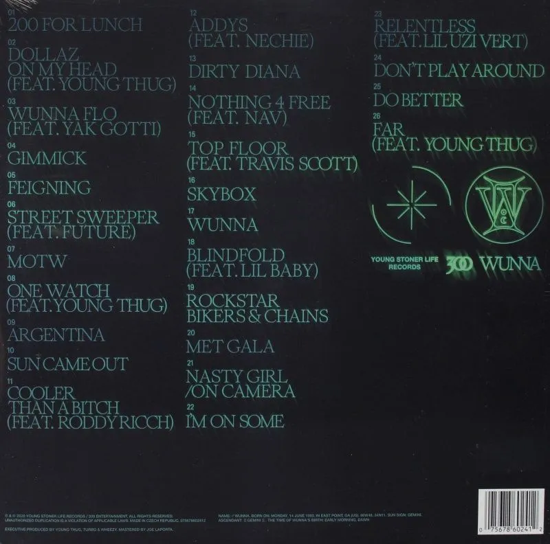 Wunna (Deluxe Edition Emerald Vinyl)